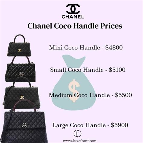 chanel coco handle so black price|chanel coco handle price list.